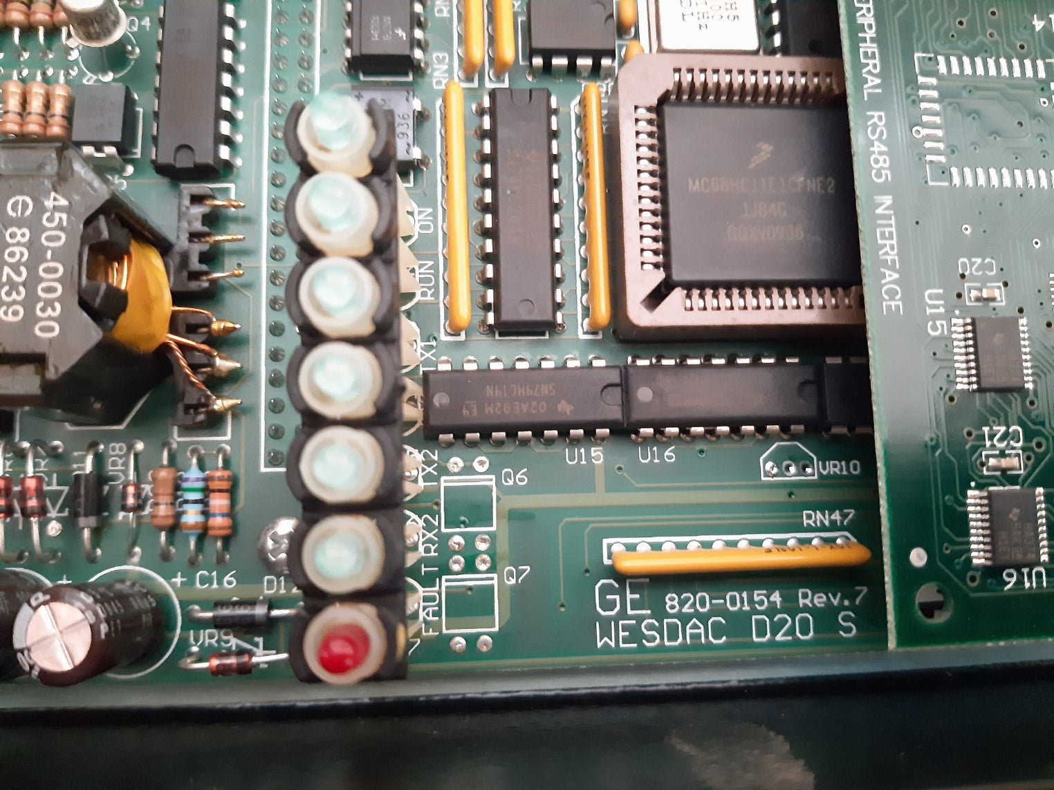 Ge energy  wesdac d20 s i/o module 820-0154 rev.7