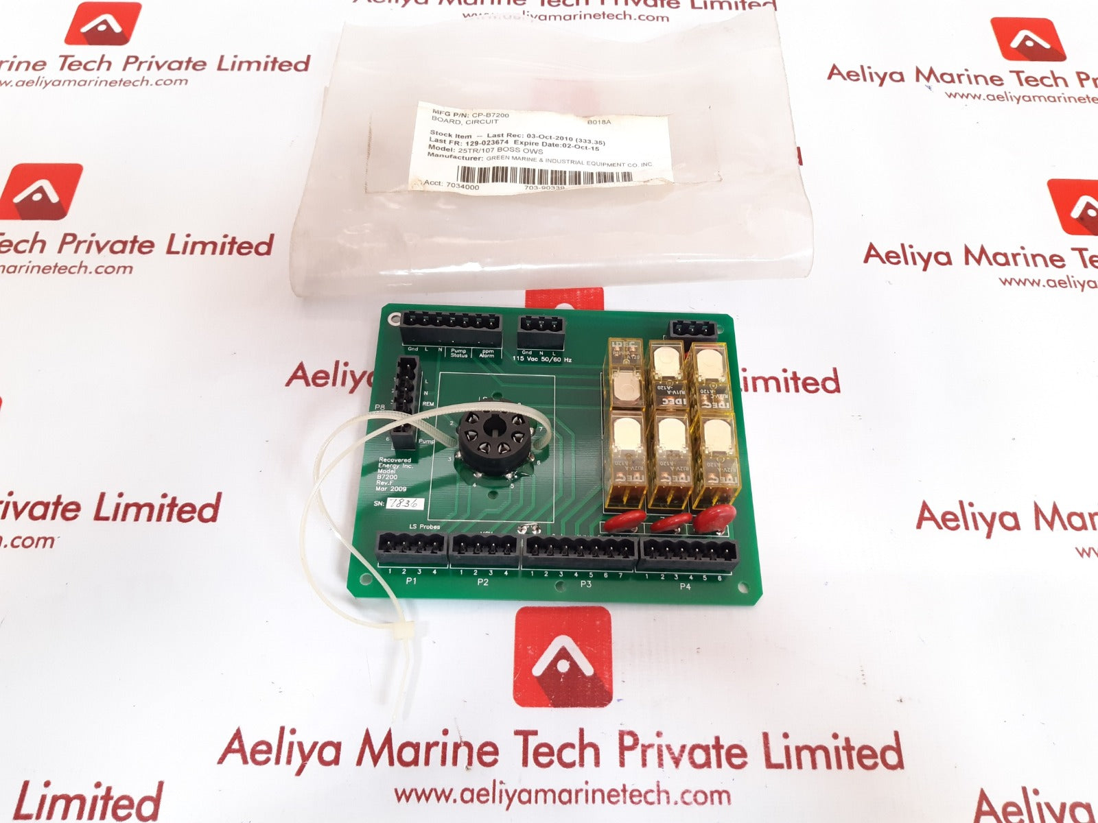 Recovered energy b7200 pcb card rev.f