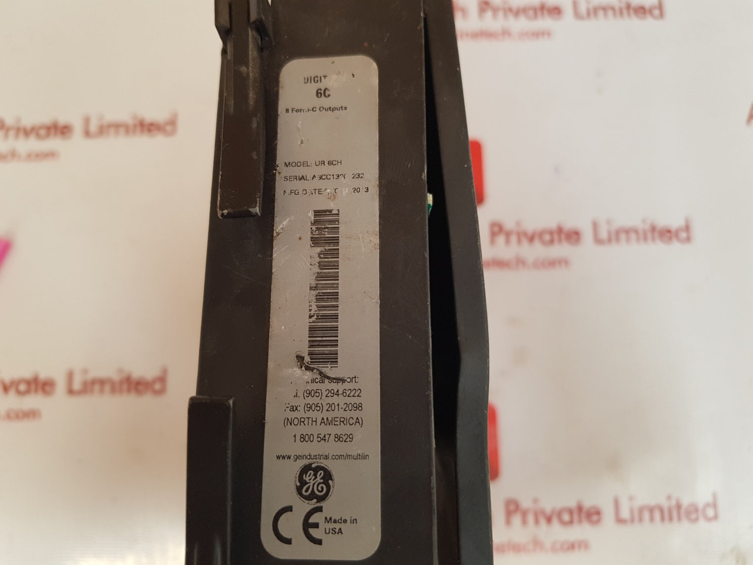 Ge multilin ur 6ch digital i/o control board 12a0-0006-c6 