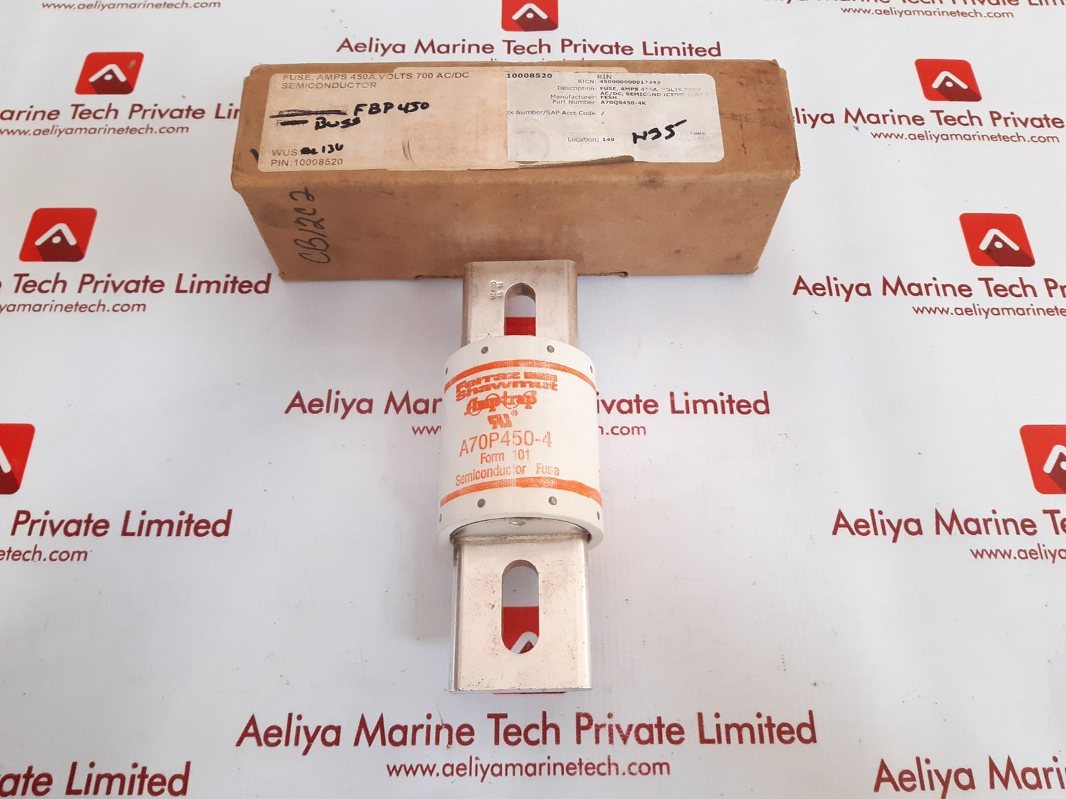 Ferraz shawmut a70p450-4 semiconductor fuse 450a