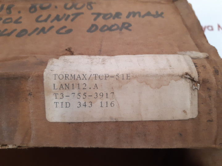 Tormax tcp-51 control unit kau0002 New