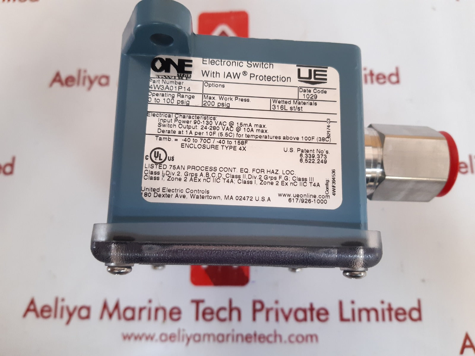 United electric 4w3a01p14 electronic switch