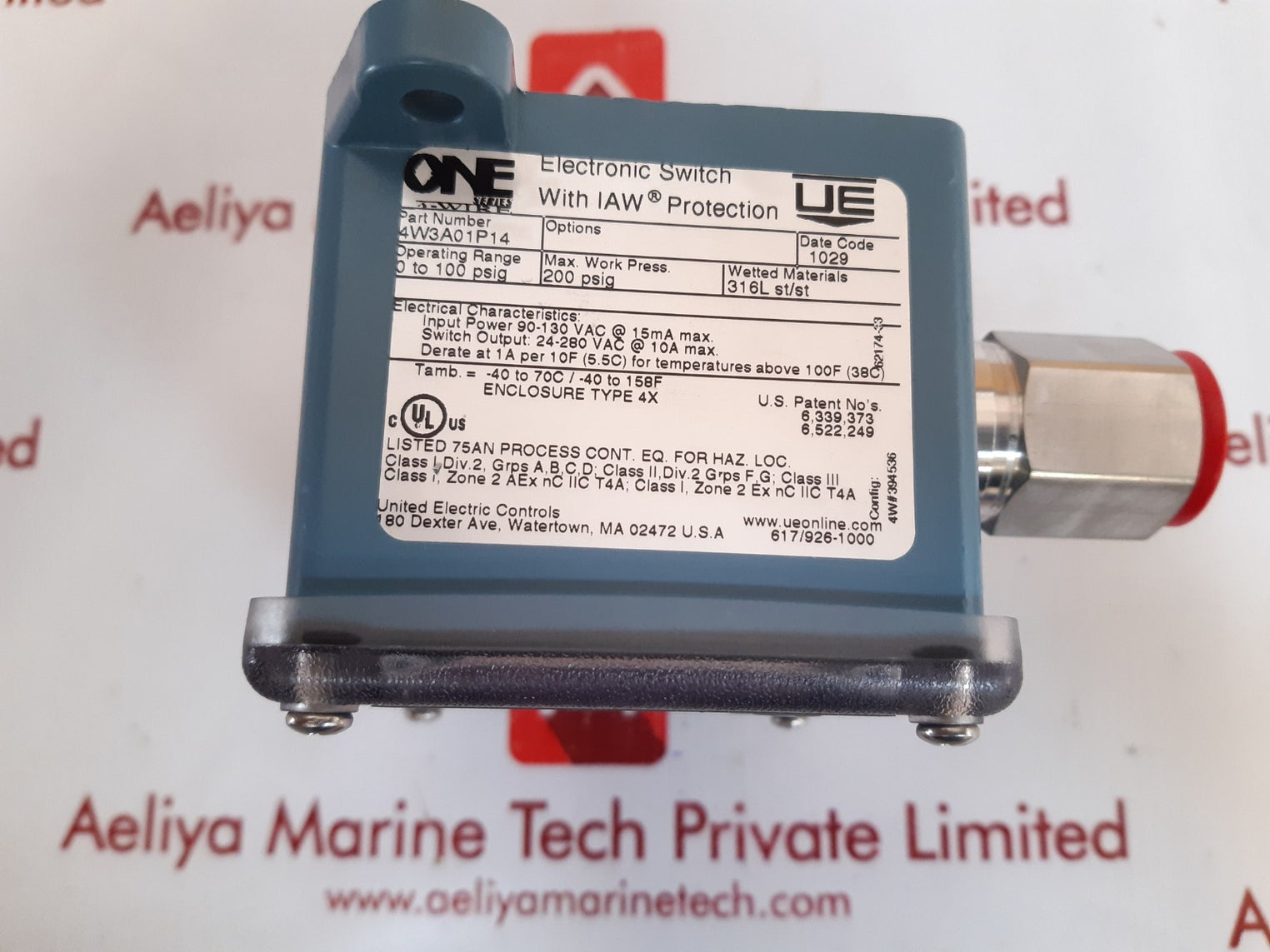 United electric 4w3a01p14 electronic switch