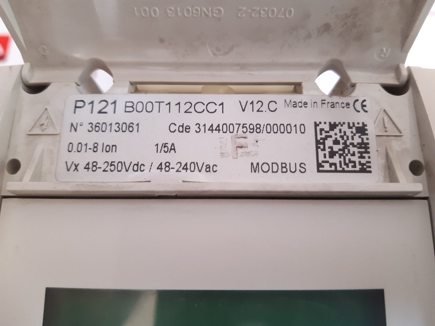 Schneider electric micom p121 micro current protection relay b00t112cc1