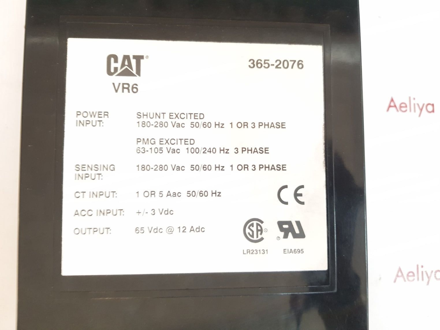 Cat vr6 voltage regulator 365-2076 caterpillar