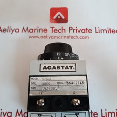 Agastat 7000 series 7022zct timing relay 1.5 to 15 seconds
