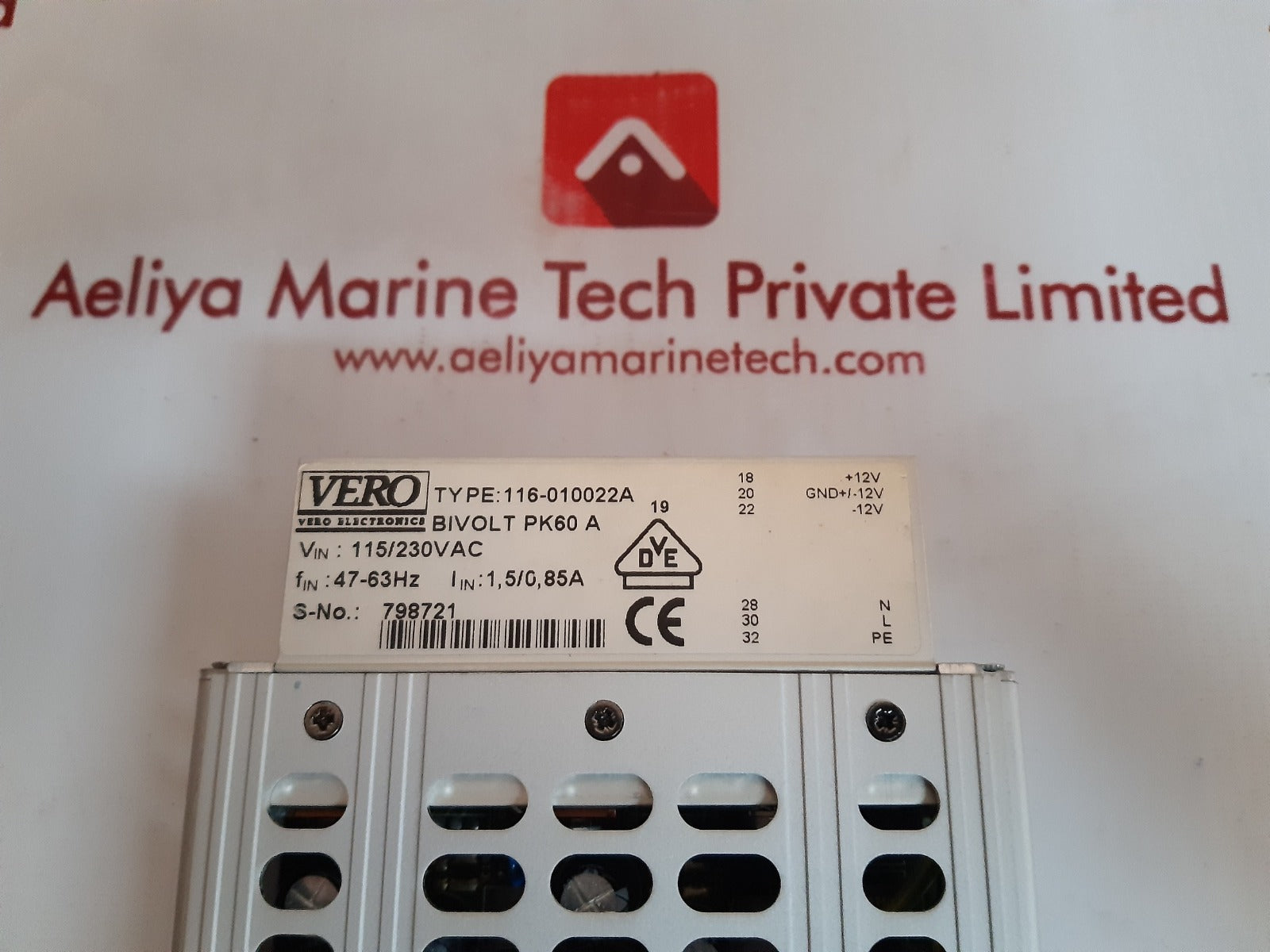 Vero 116-010022a power supply bivolt pk60 a 115v 