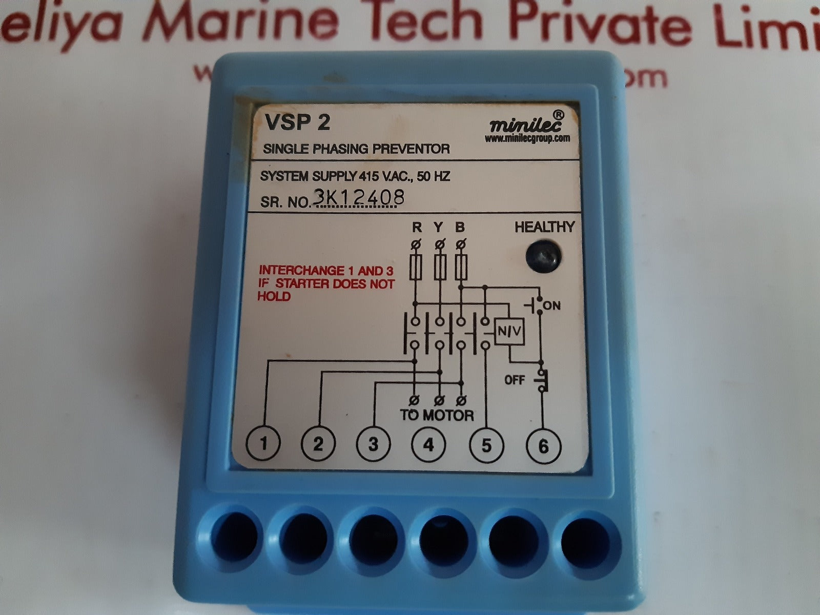 Minilec vsp 2 single phasing preventor