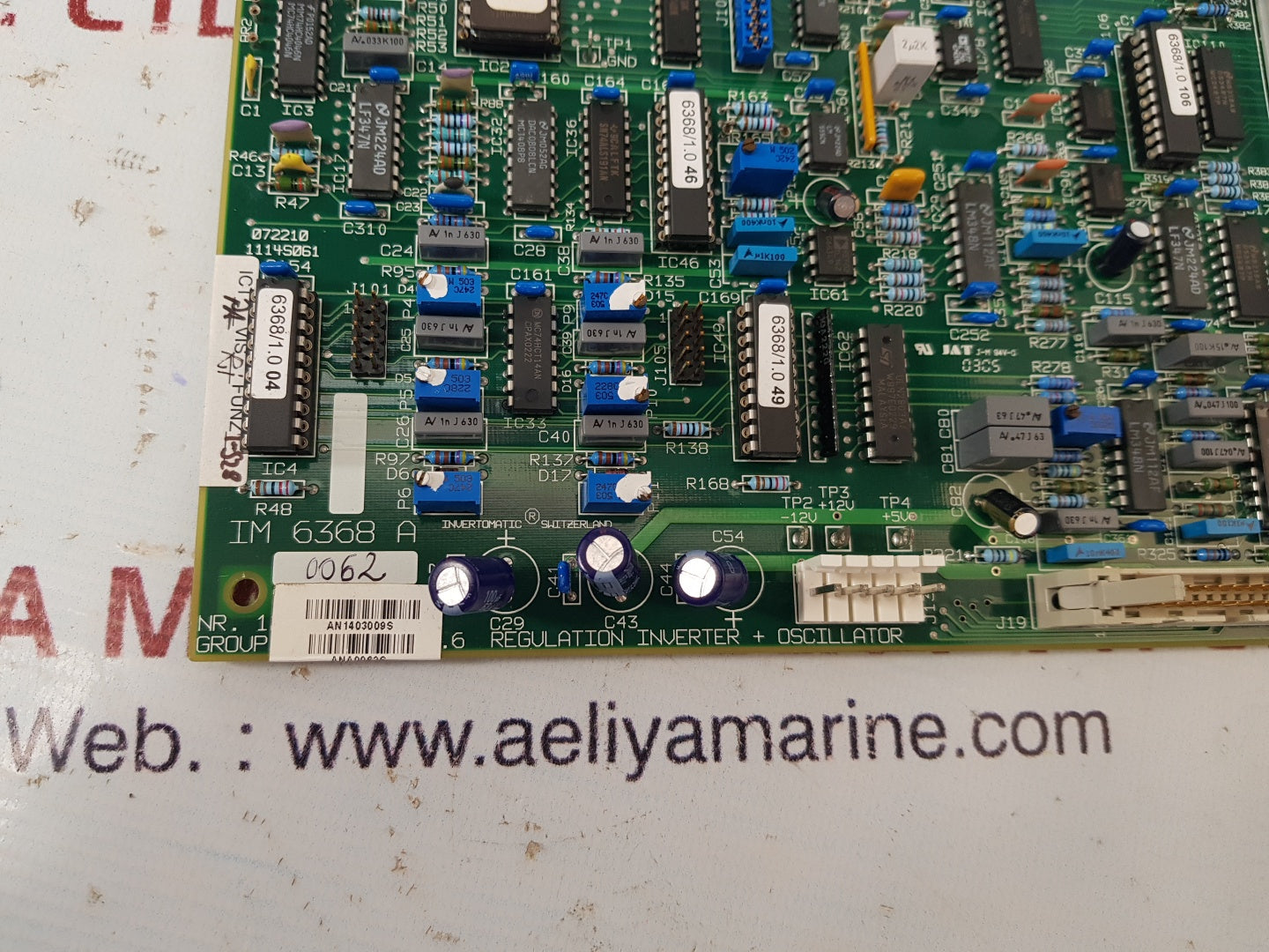 Invertomatic im 6368 a inverter regulation board
