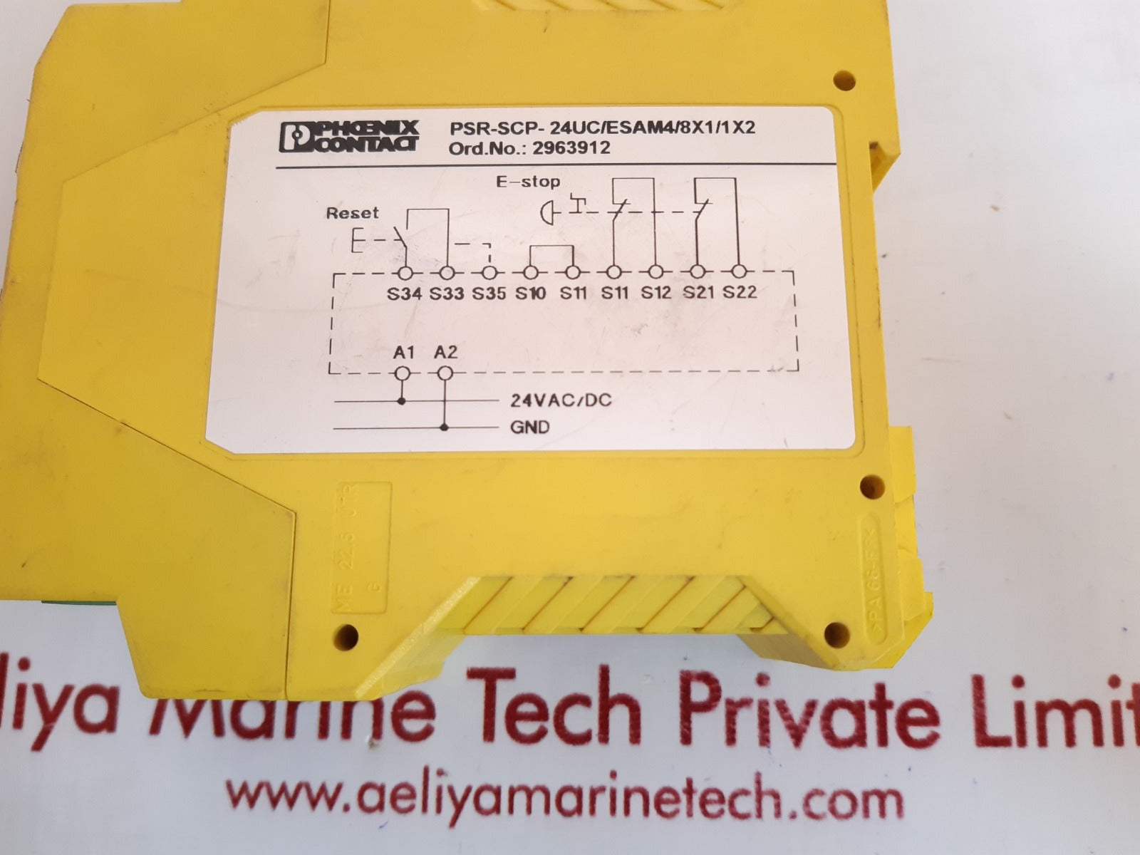 Phoenix psr-scp-24uc/esam4/8x1/1x2 safety relay