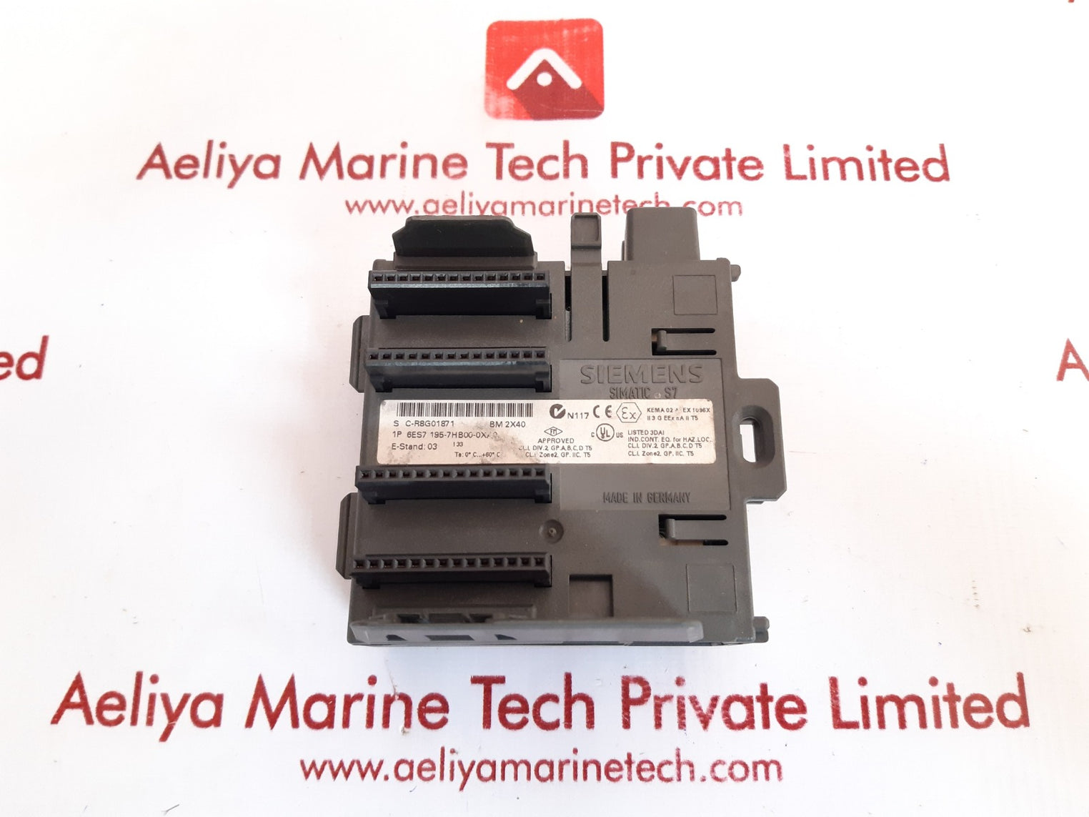 Siemens simatic s7 6es7 195-7hb00-0xa0 bus module 