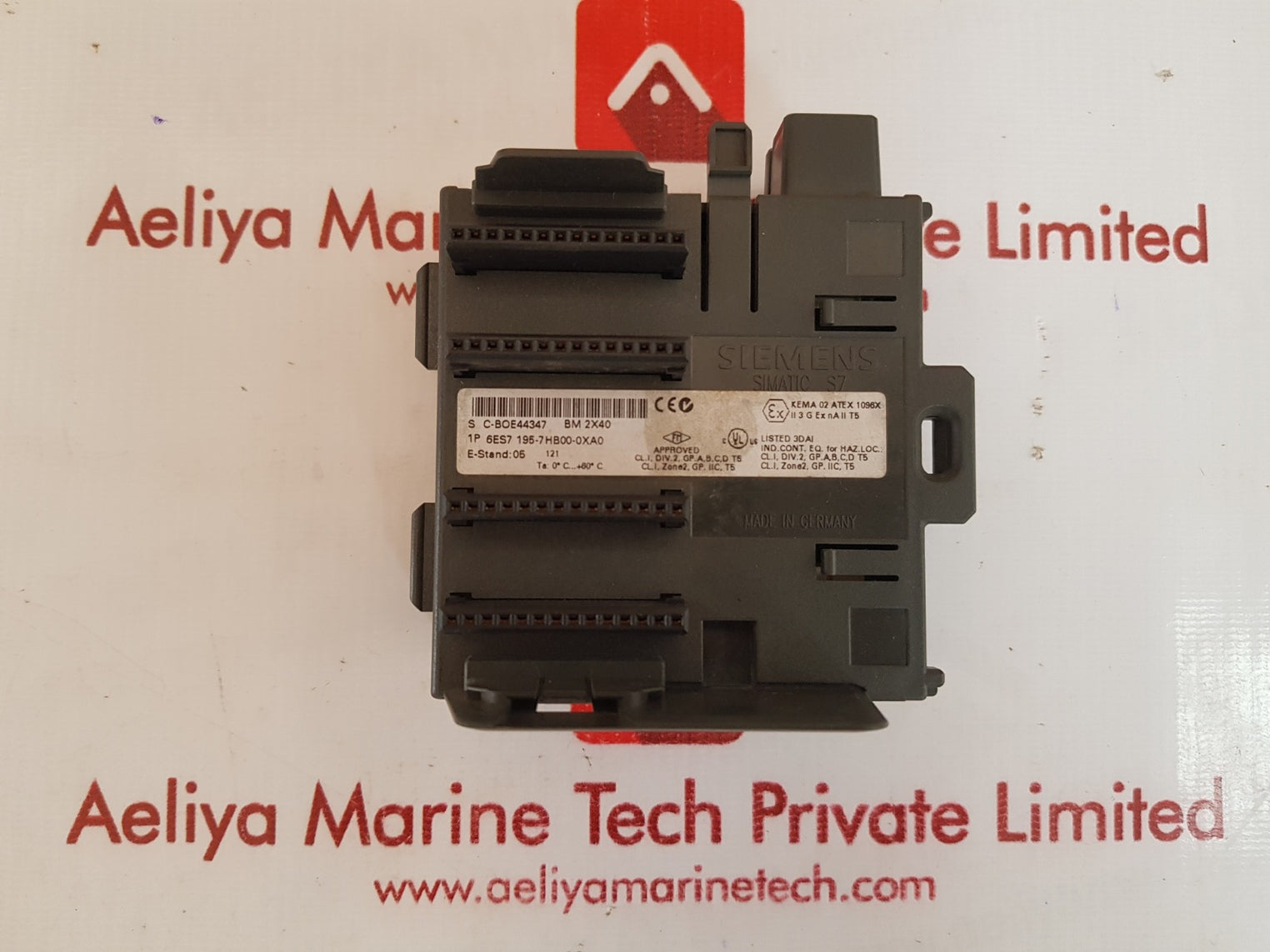 Siemens 6es7 195-7hb00-0xa0 bus module 60 c