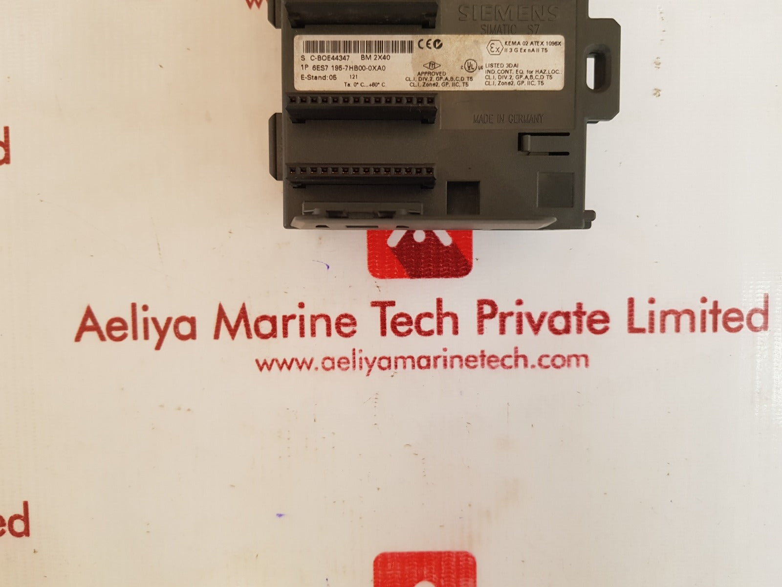 Siemens 6es7 195-7hb00-0xa0 bus module 60 c
