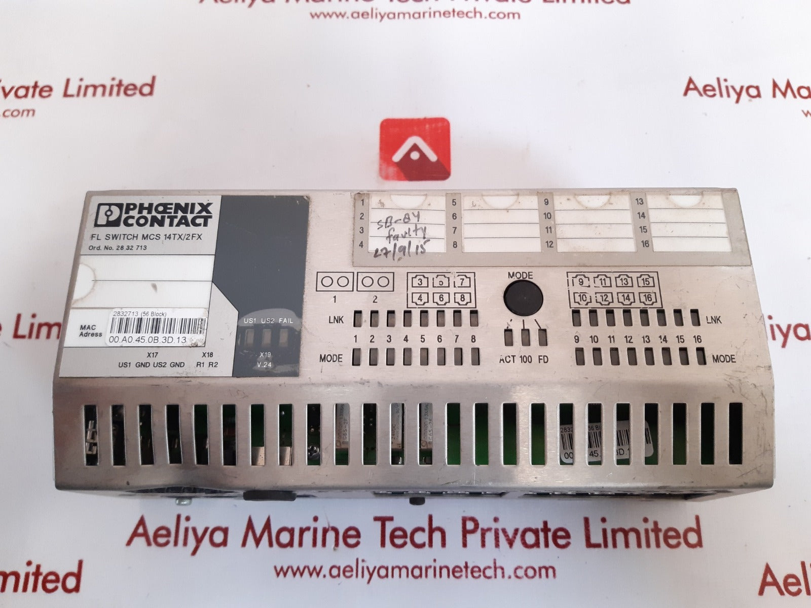 Phoenix contact fl switch mcs 14tx/2fx ethernet switch 2832713