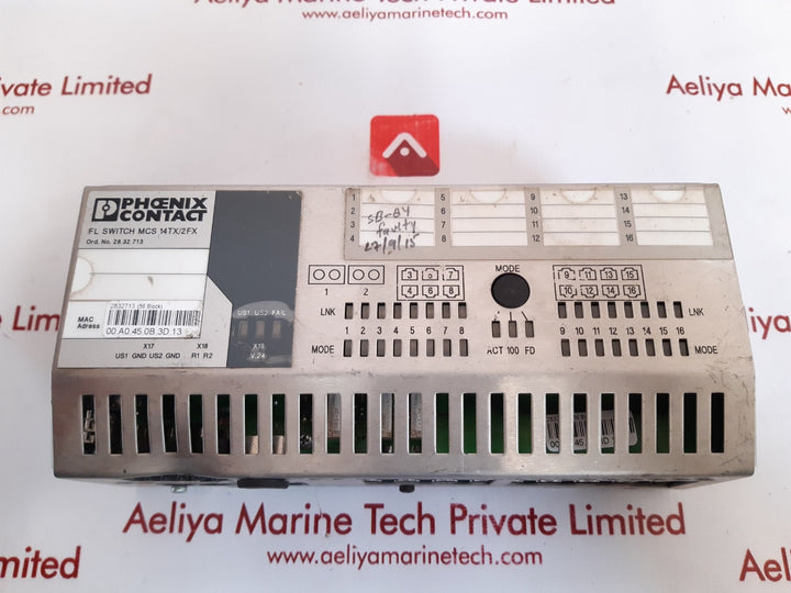 Phoenix contact fl switch mcs 14tx/2fx ethernet switch 2832713