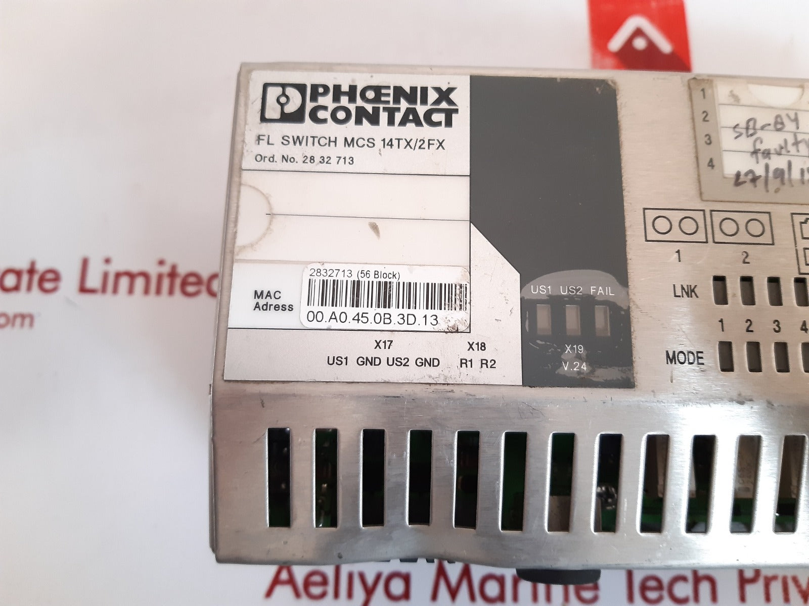 Phoenix contact fl switch mcs 14tx/2fx ethernet switch 2832713