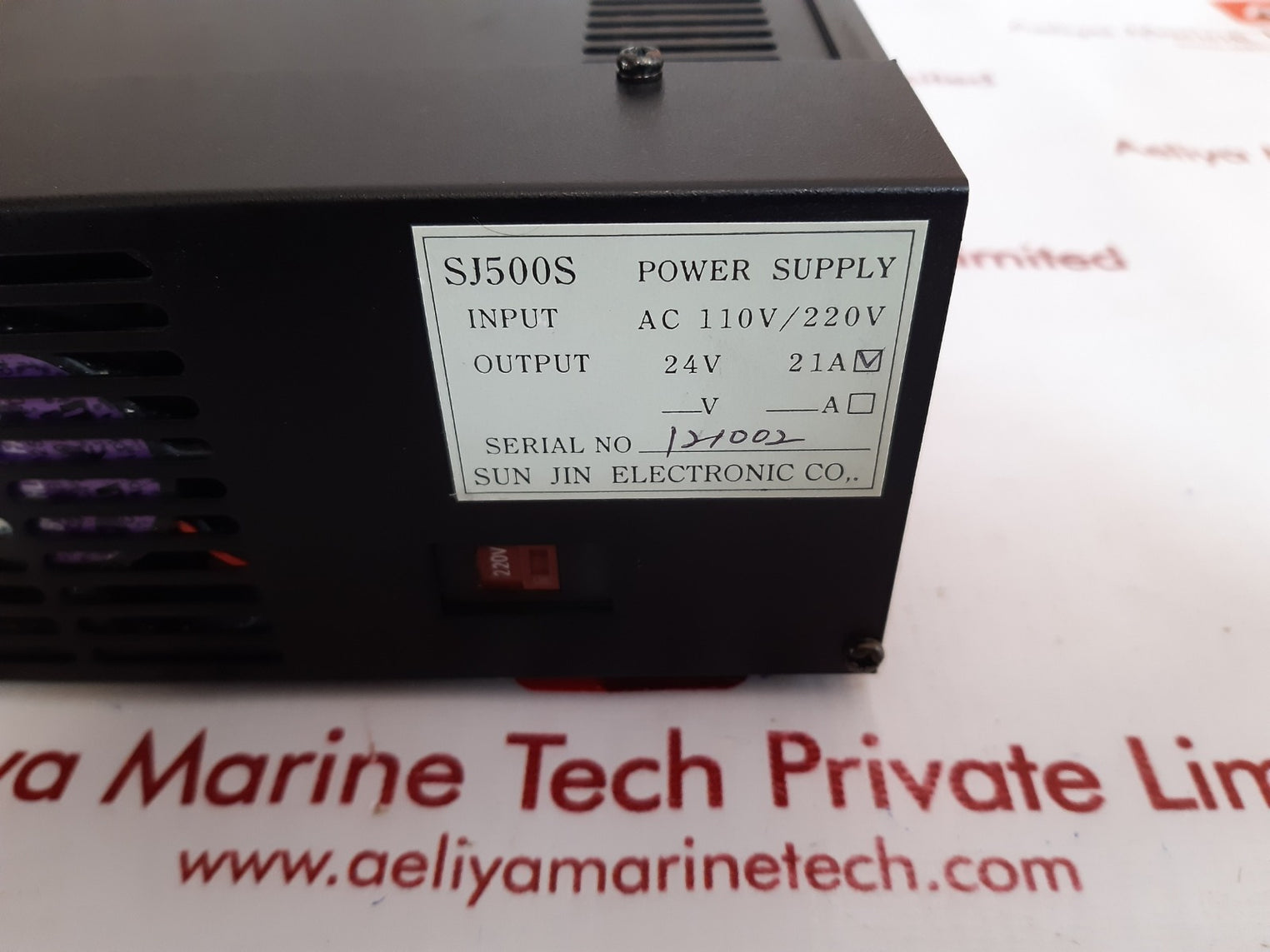 Sun jin electronic sjs500e switching power supply