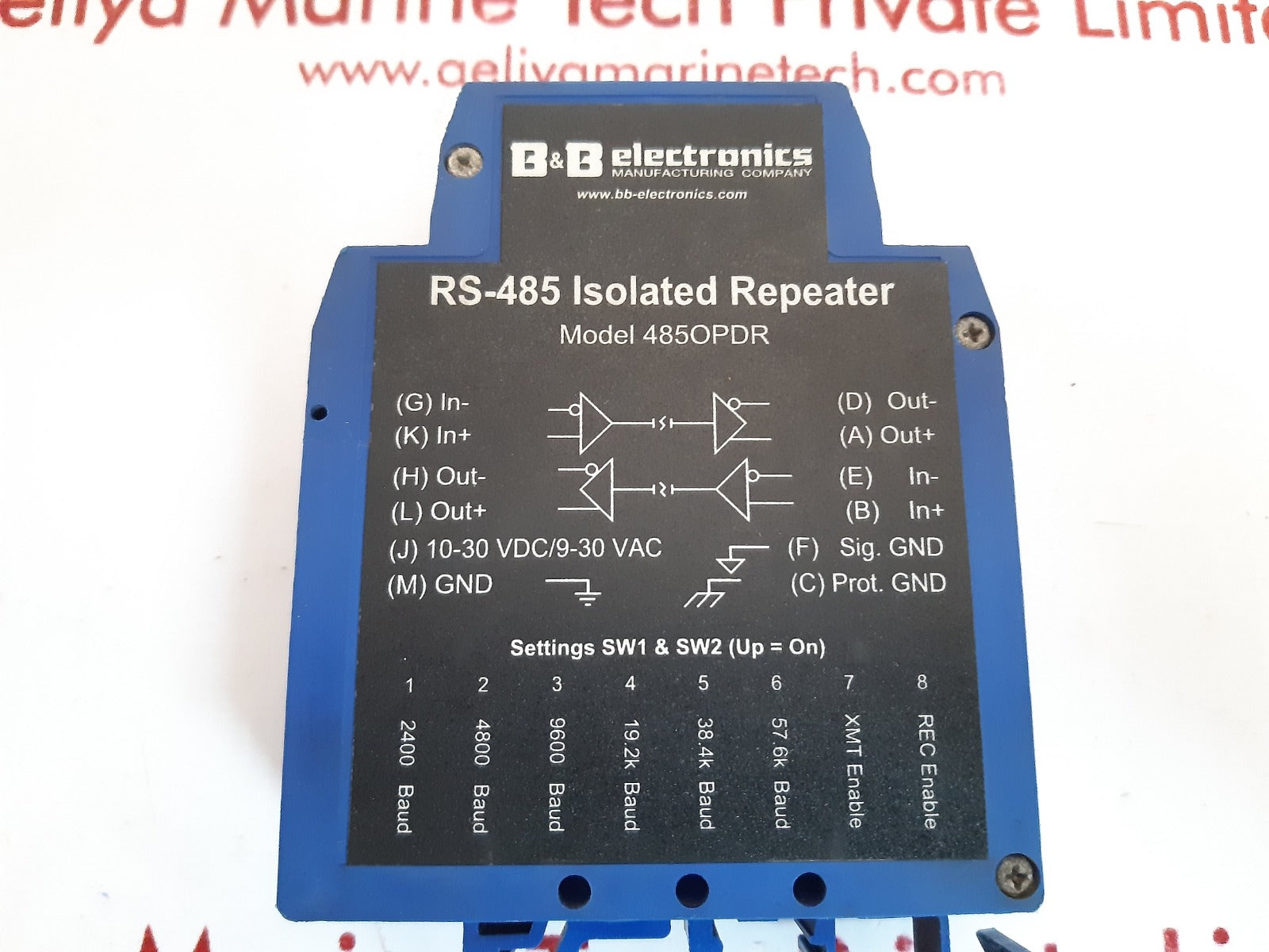 B & b 485opdr rs-485 isolated repeater