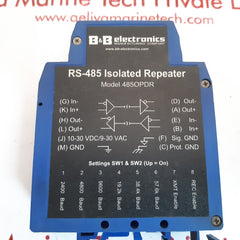 B & b 485opdr rs-485 isolated repeater
