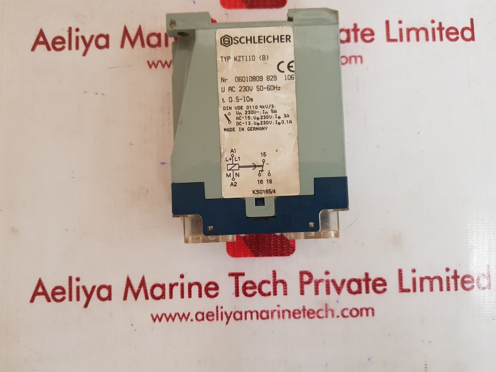 Schleicher kzt110 (b) time delay relay 06010809 829 106