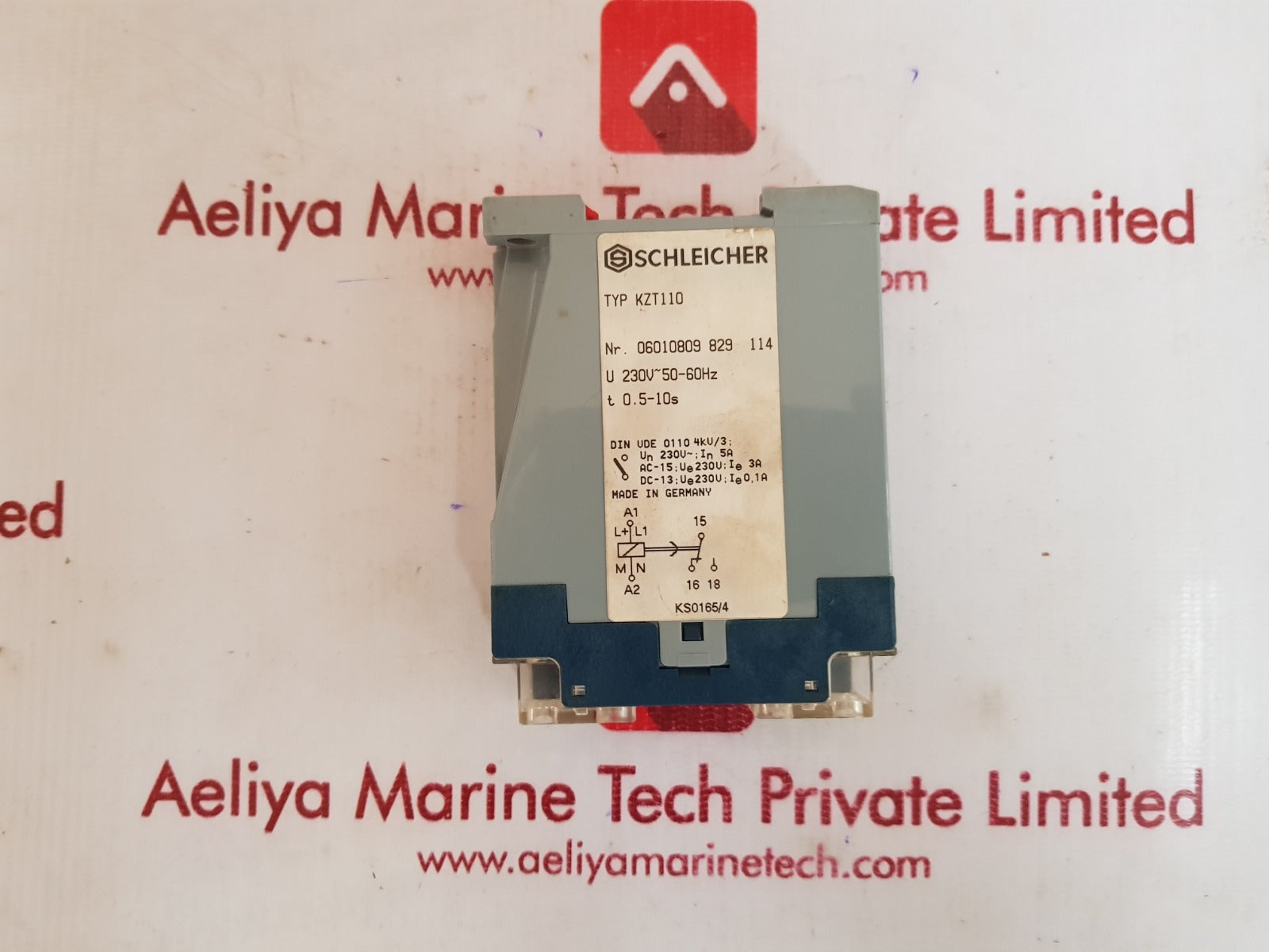 Schleicher kzt110  time delay relay 06010809 829 114