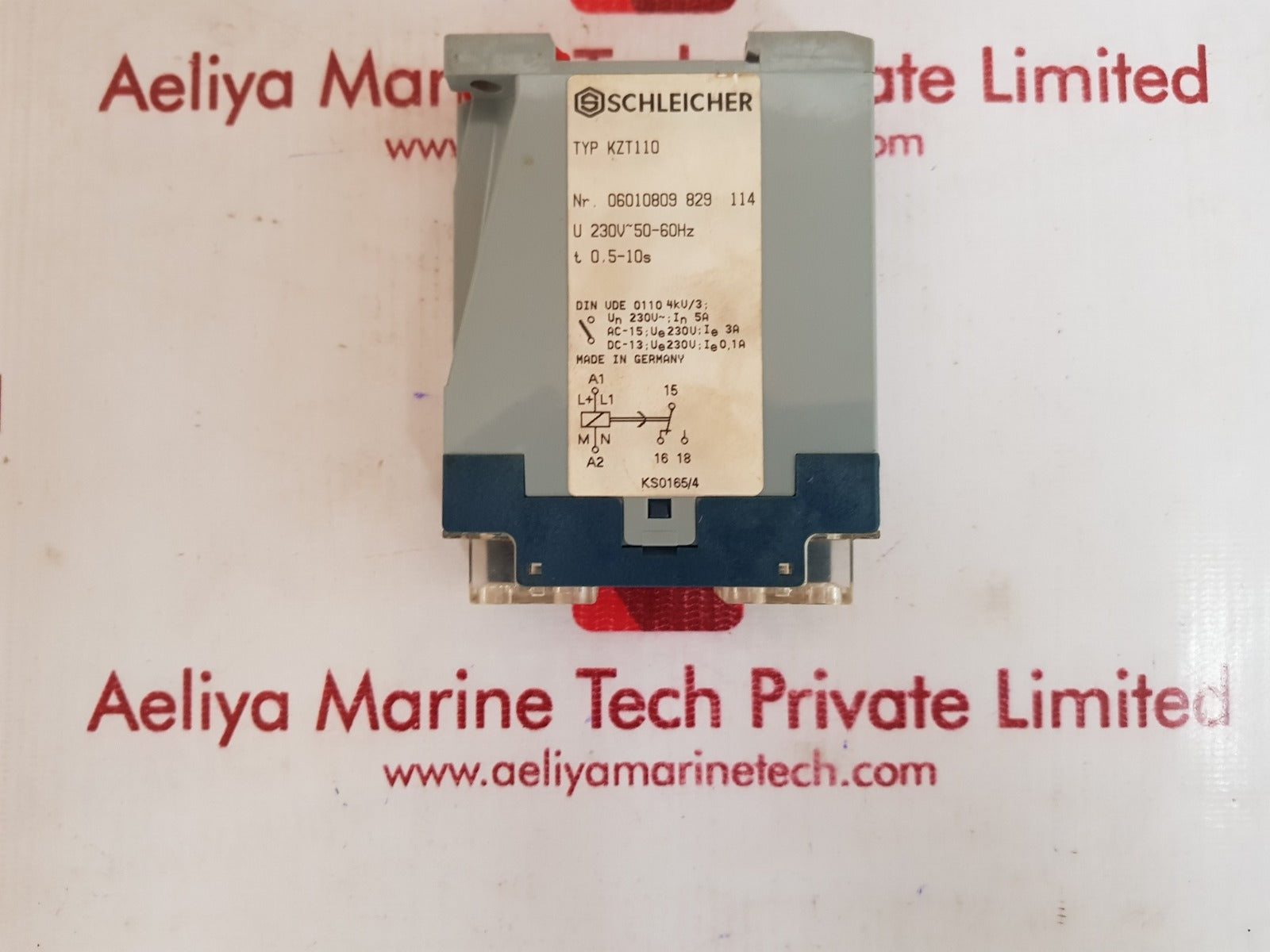 Schleicher kzt110  time delay relay 06010809 829 114