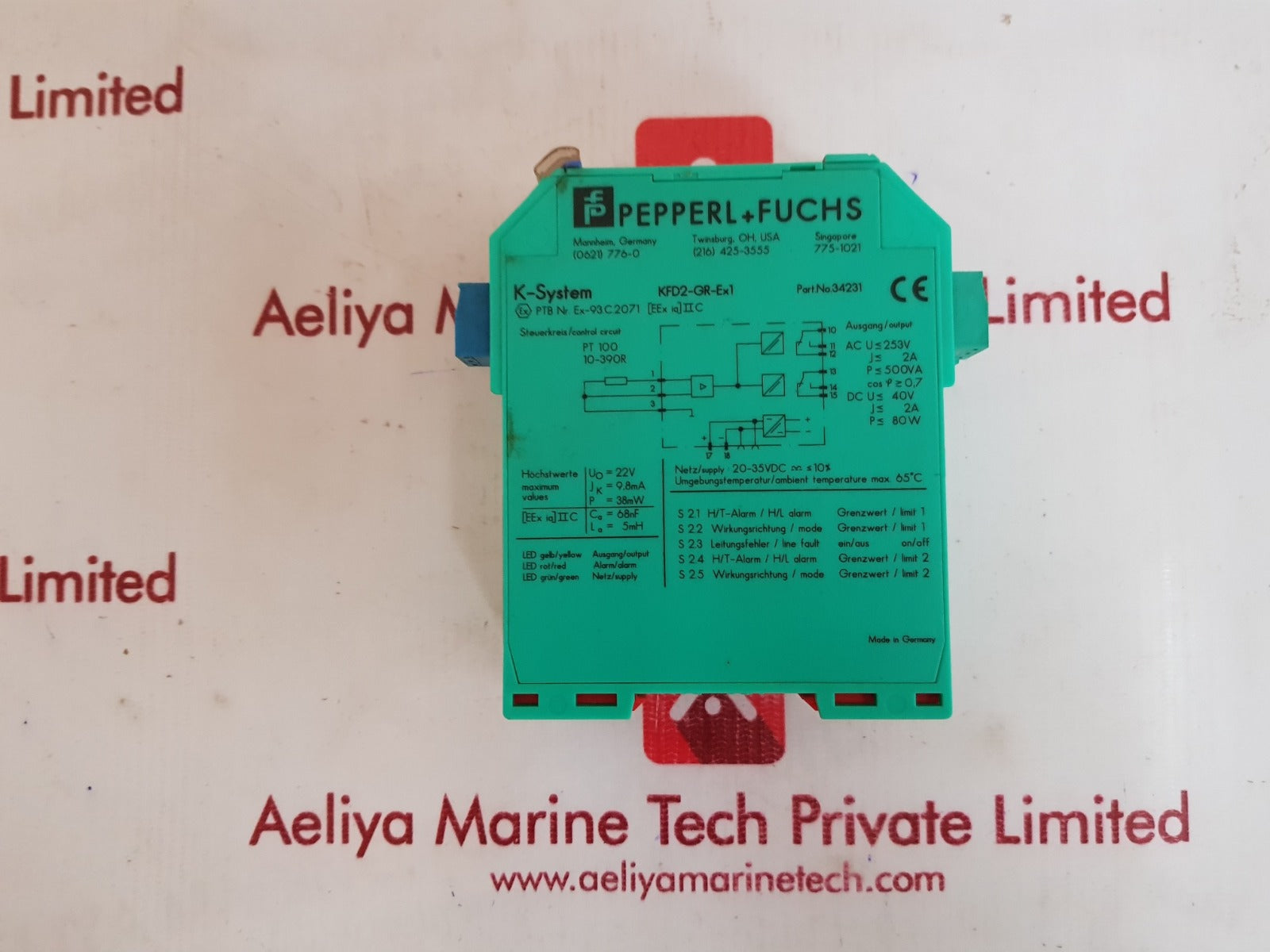 Pepperl+fuchs kfd2-gr-ex1 temperature converter 34231
