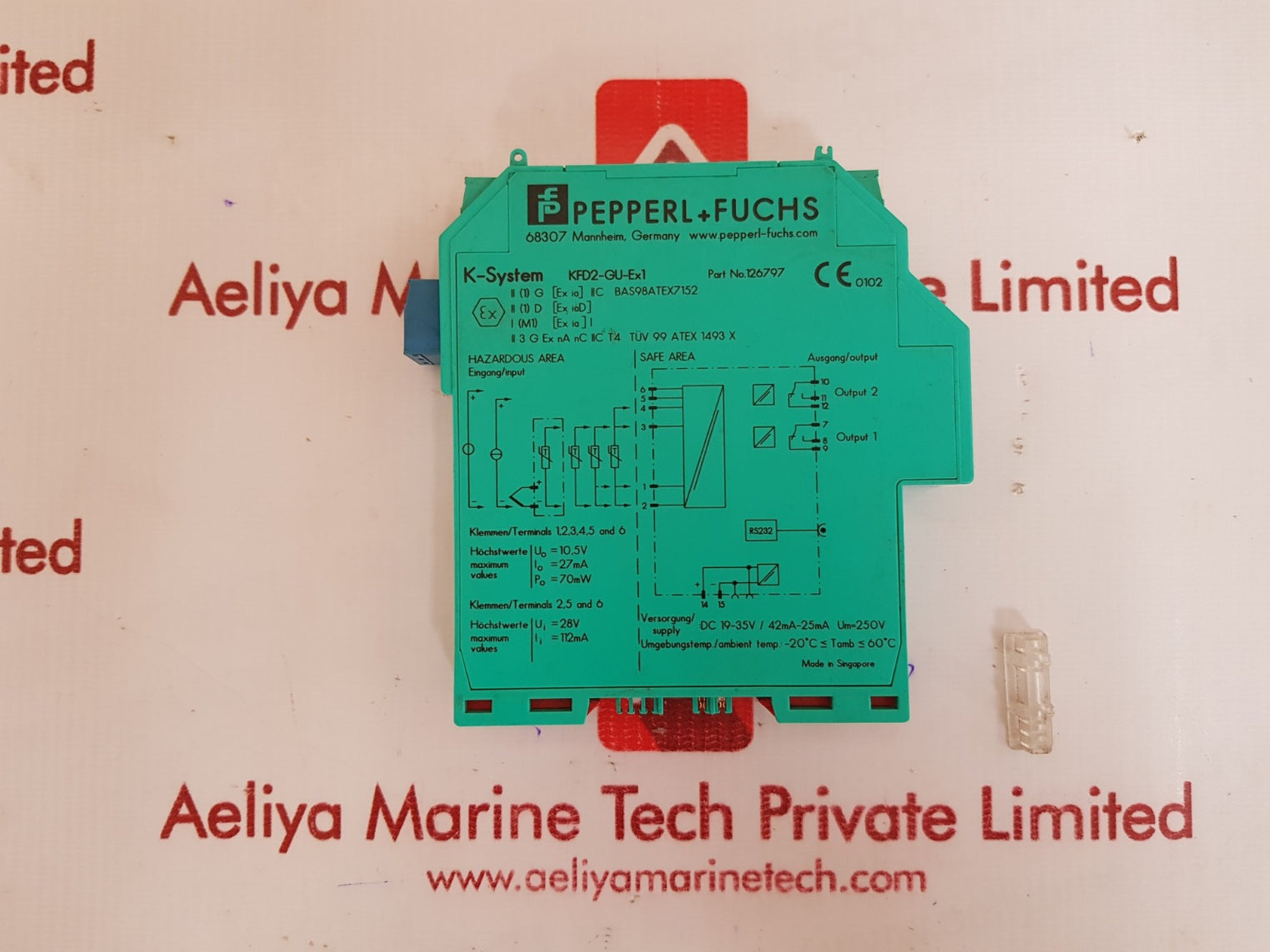 Pepperl+fuchs kfd2-gu-ex1 temperature trip amplifier 126797