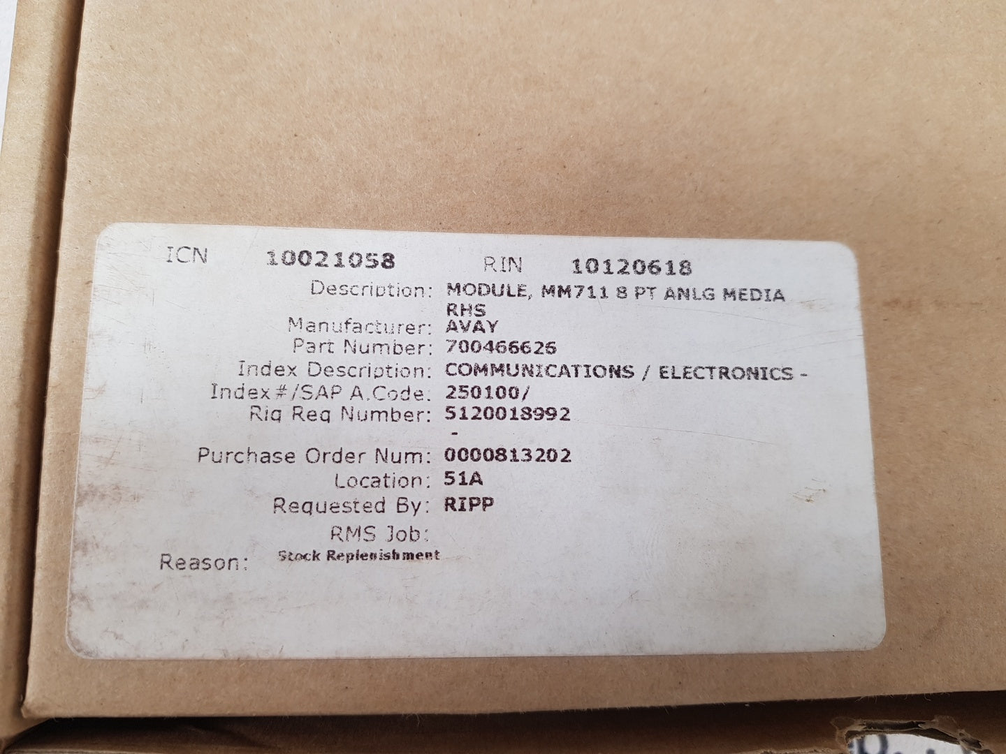 Avaya mm711 analog module 700466626