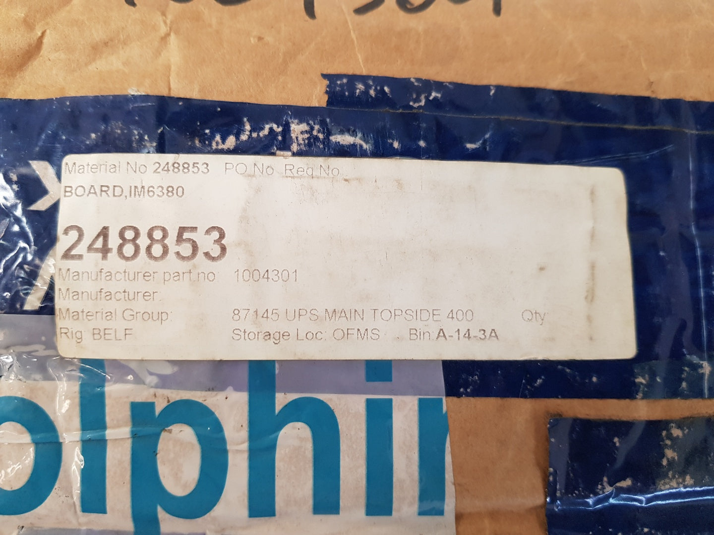 Invertomatic im 6380 b power interface board