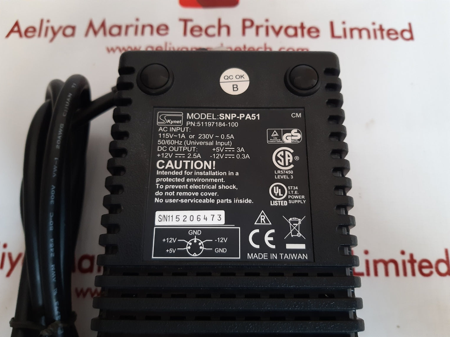 Skynet snp-pa51 power supply 51197184-100