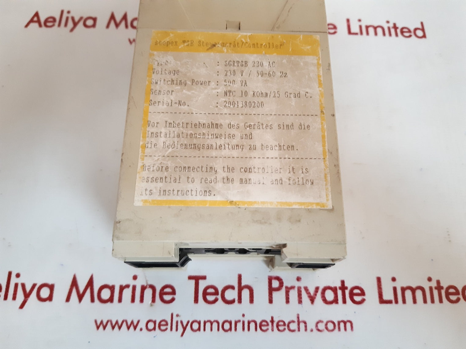 Seepex sgrtse 230 ac temperature controller 230v 50/60hz 