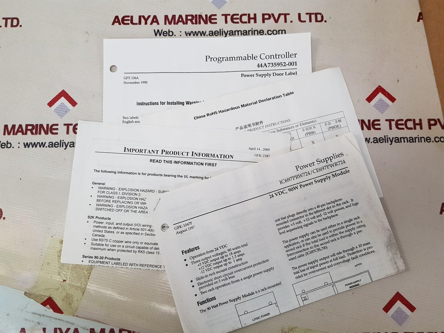 Ge fanuc series 90-70 ic697pwr724f programmable controller