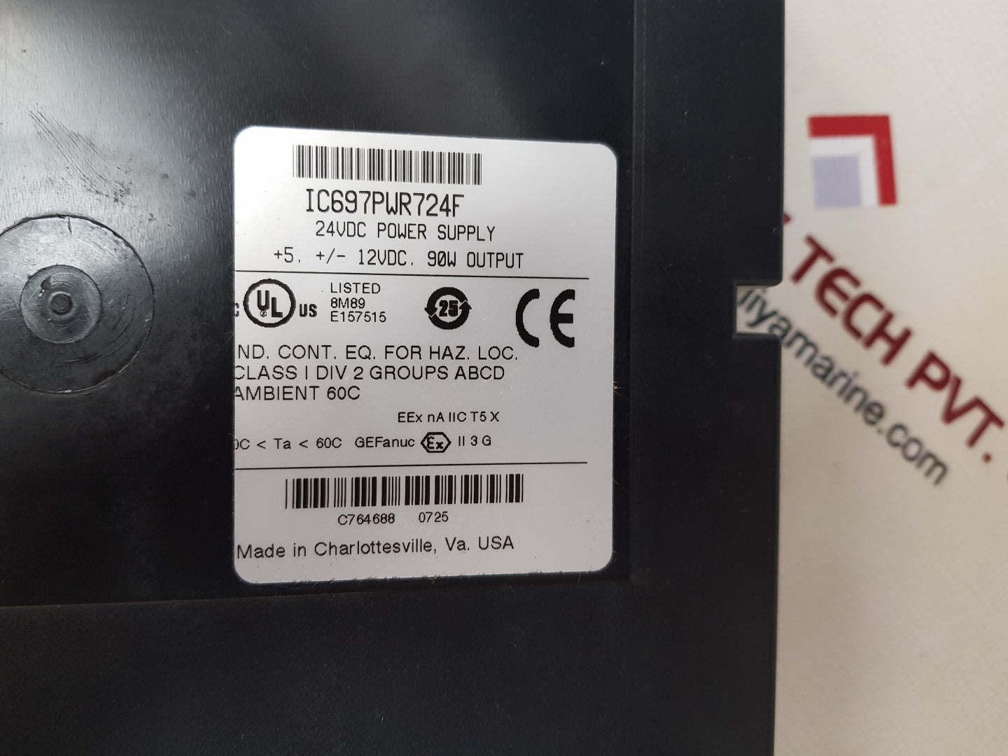 Ge fanuc series 90-70 ic697pwr724f programmable controller