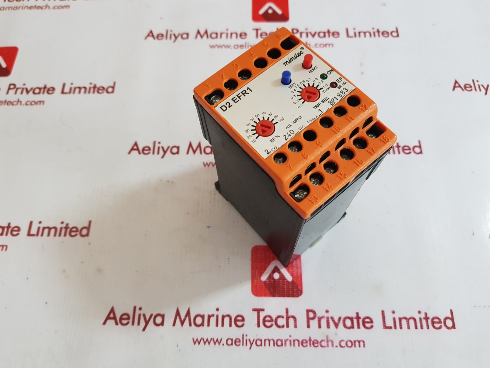 Minilec d2efr1 earth fault relay