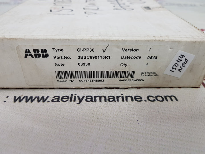 Abb ci-pp30 parallel printer expansion card  3bsc690115r1   