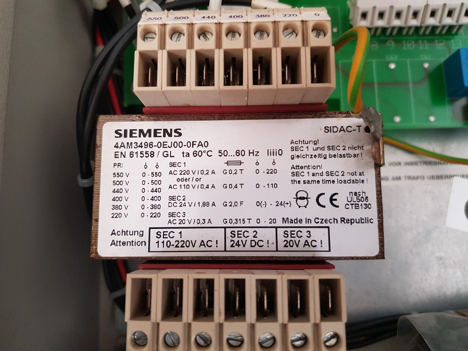 Boll & kirch 2100 bfilter control panel 6262114/002