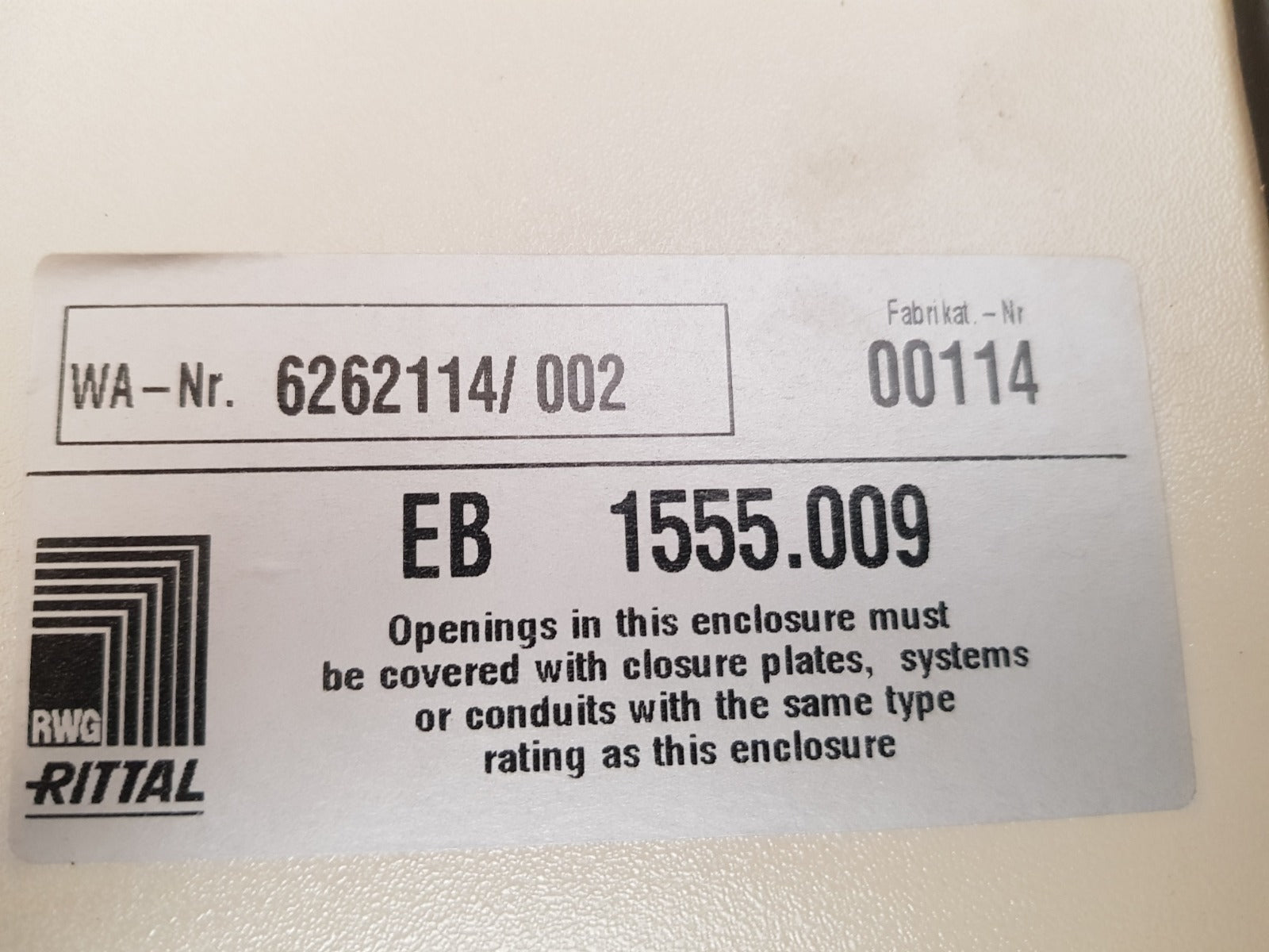 Boll & kirch 2100 bfilter control panel 6262114/002