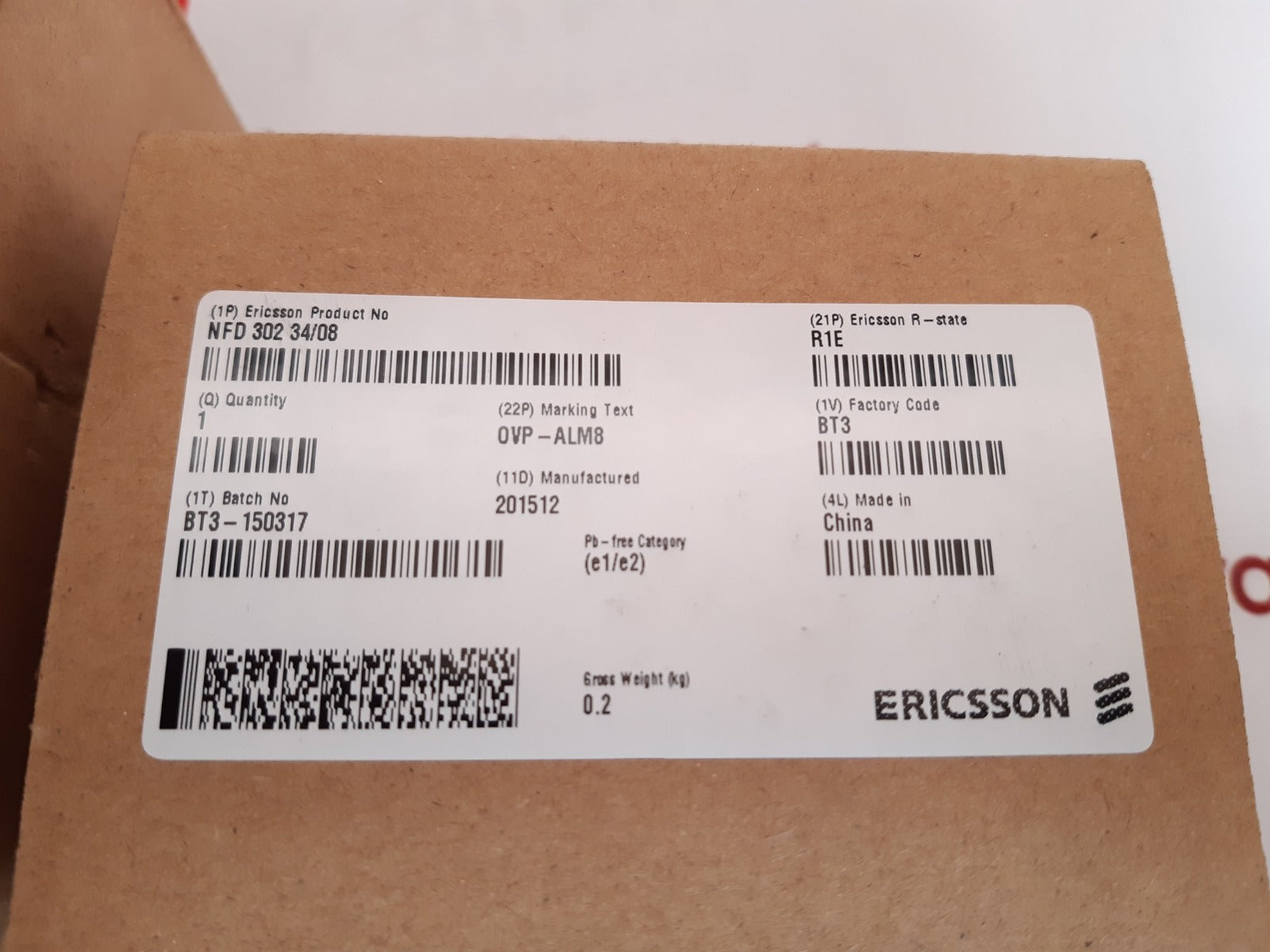 Ericsson ovp-alm8 external alarms module nfd30234/08 