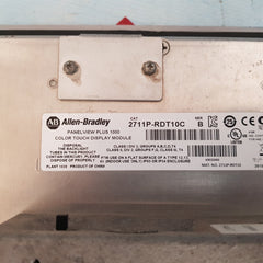 Allen Bradley Panelview Plus 1000 2711P-rdt10C Ser:B Display Module 2711P-rp1 Ser:G