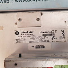 Allen-bradley panel view plus 1000 2711p-rdt10c color touch display module ser a 