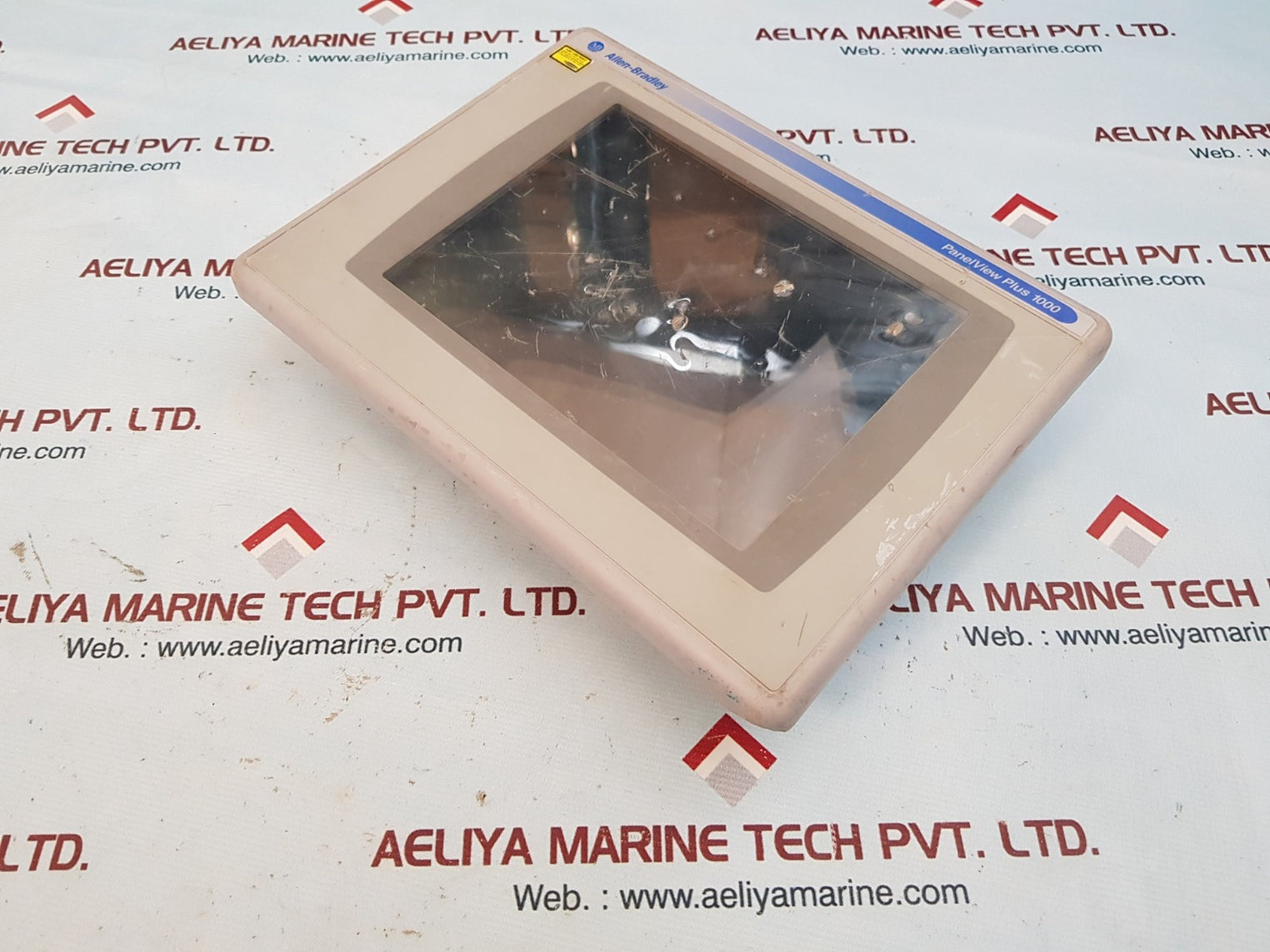 Allen-bradley panel view plus 1000 2711p-rdt10c color touch display module ser a 