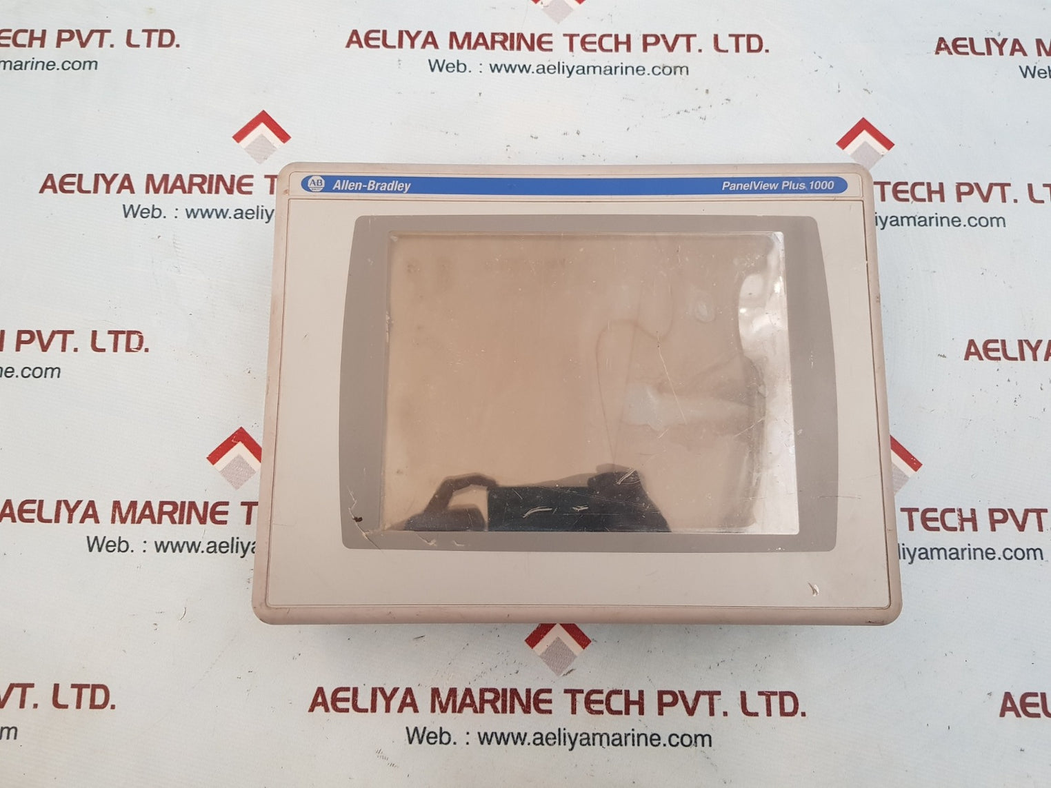 Allen-bradley panel view plus 1000 2711p-rdt10c color touch display module ser b 