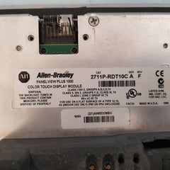 Allen-bradley panel view plus 1000 2711p-rdt10c color touch display module  rev.f 