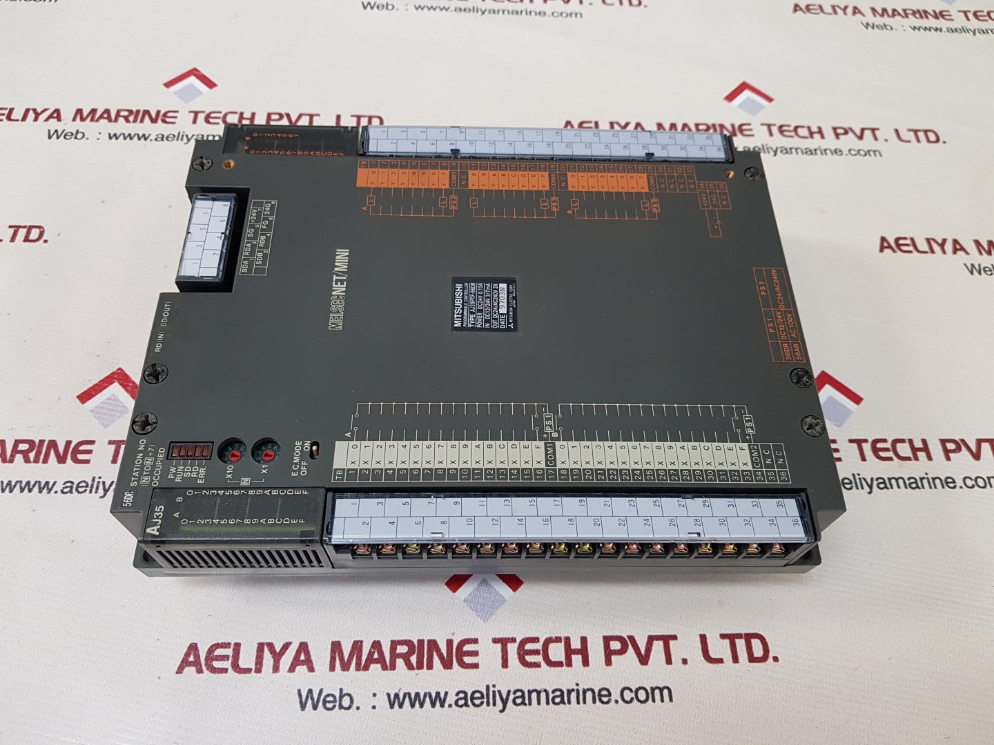 Mitsubishi electric aj35ptf-56dr programmable controller dc24v  0.15a