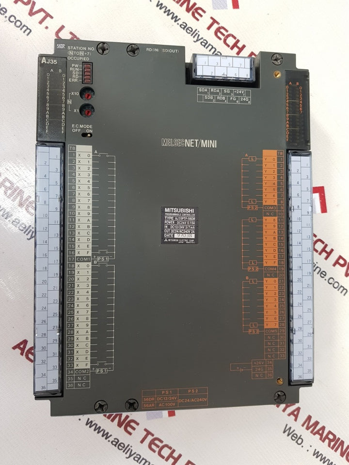 Mitsubishi electric aj35ptf-56dr programmable controller dc24v  0.15a