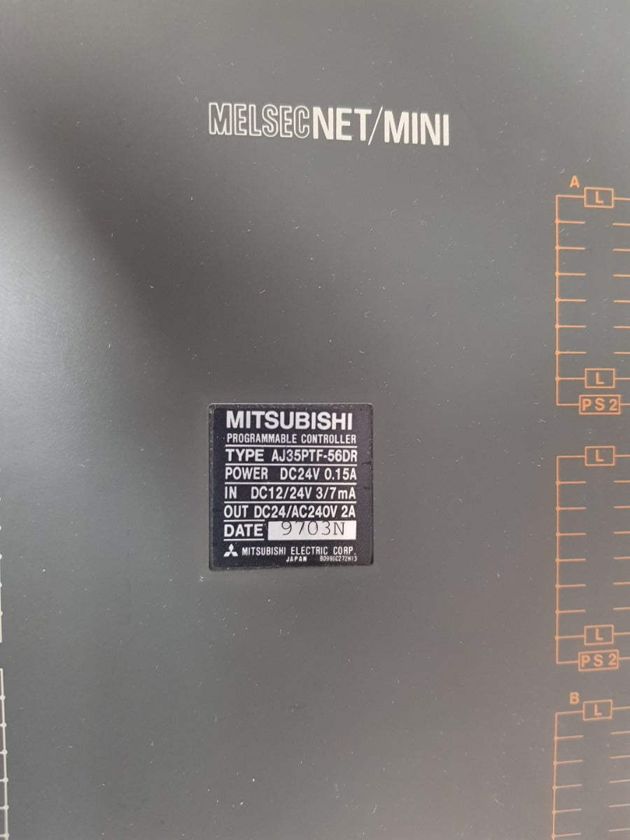 Mitsubishi electric aj35ptf-56dr programmable controller dc24v  0.15a