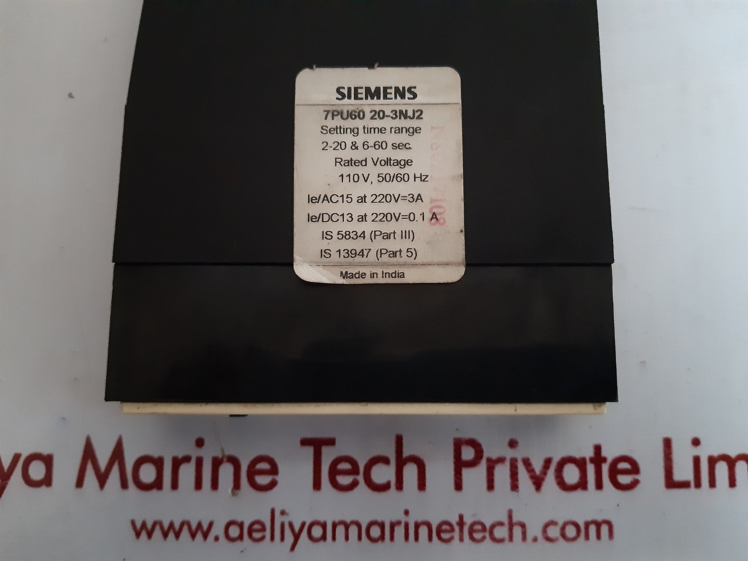 Siemens 7pu60-20-3nj2 time delay relay