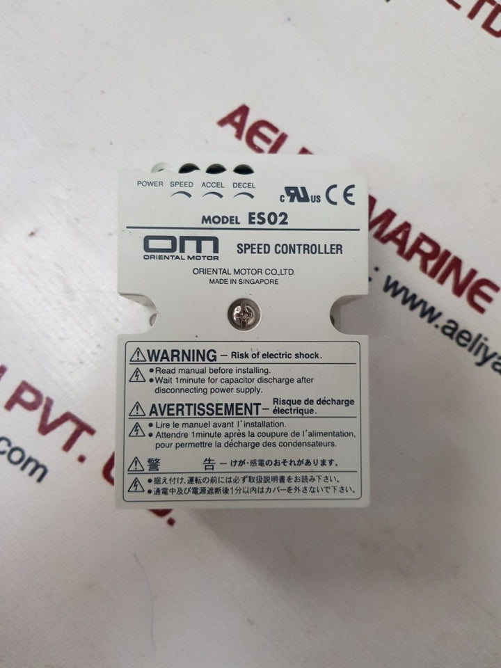 Oriental motor es02 speed controller