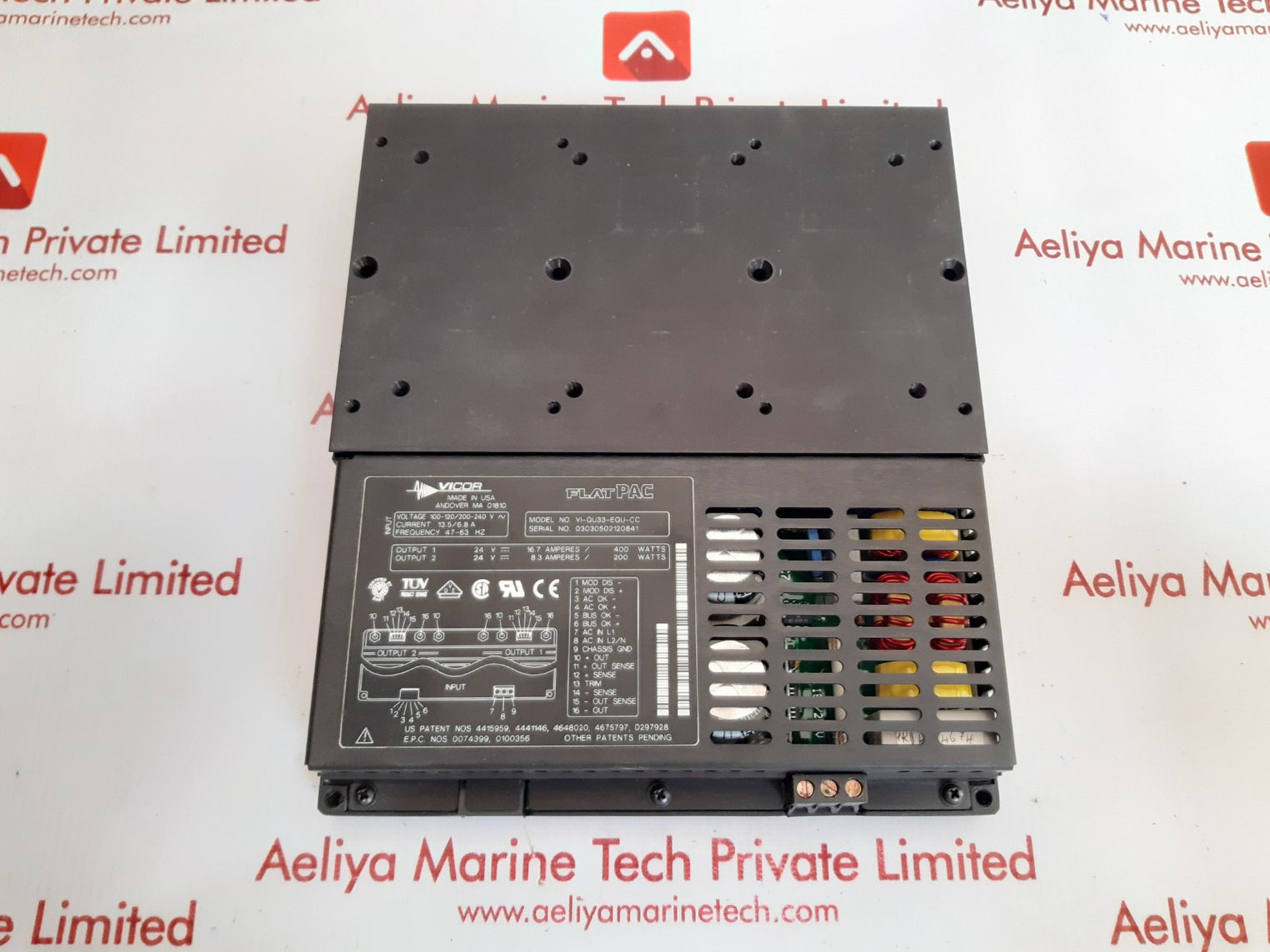 Vicor flat pac vi-qu33-equ-cc power supply 